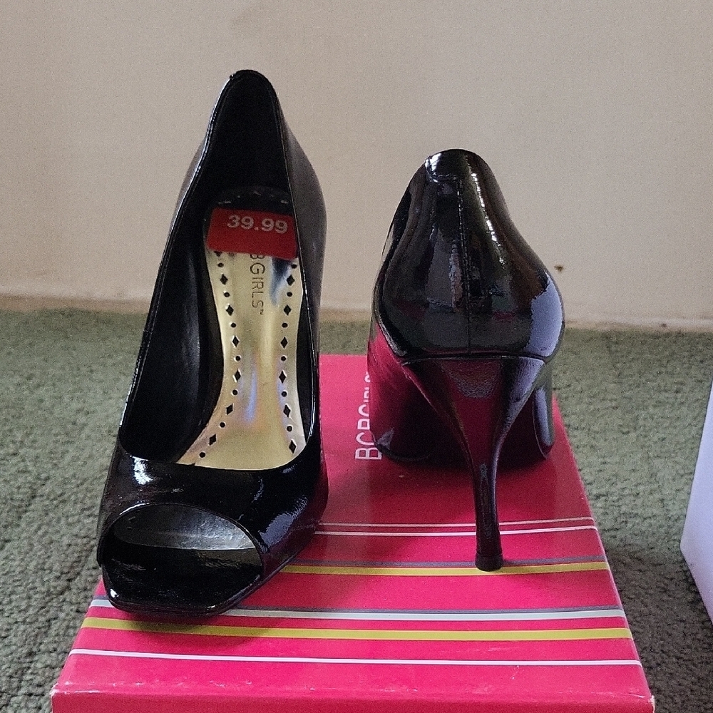 Sophisticated BCBG Black Stiletto Heels